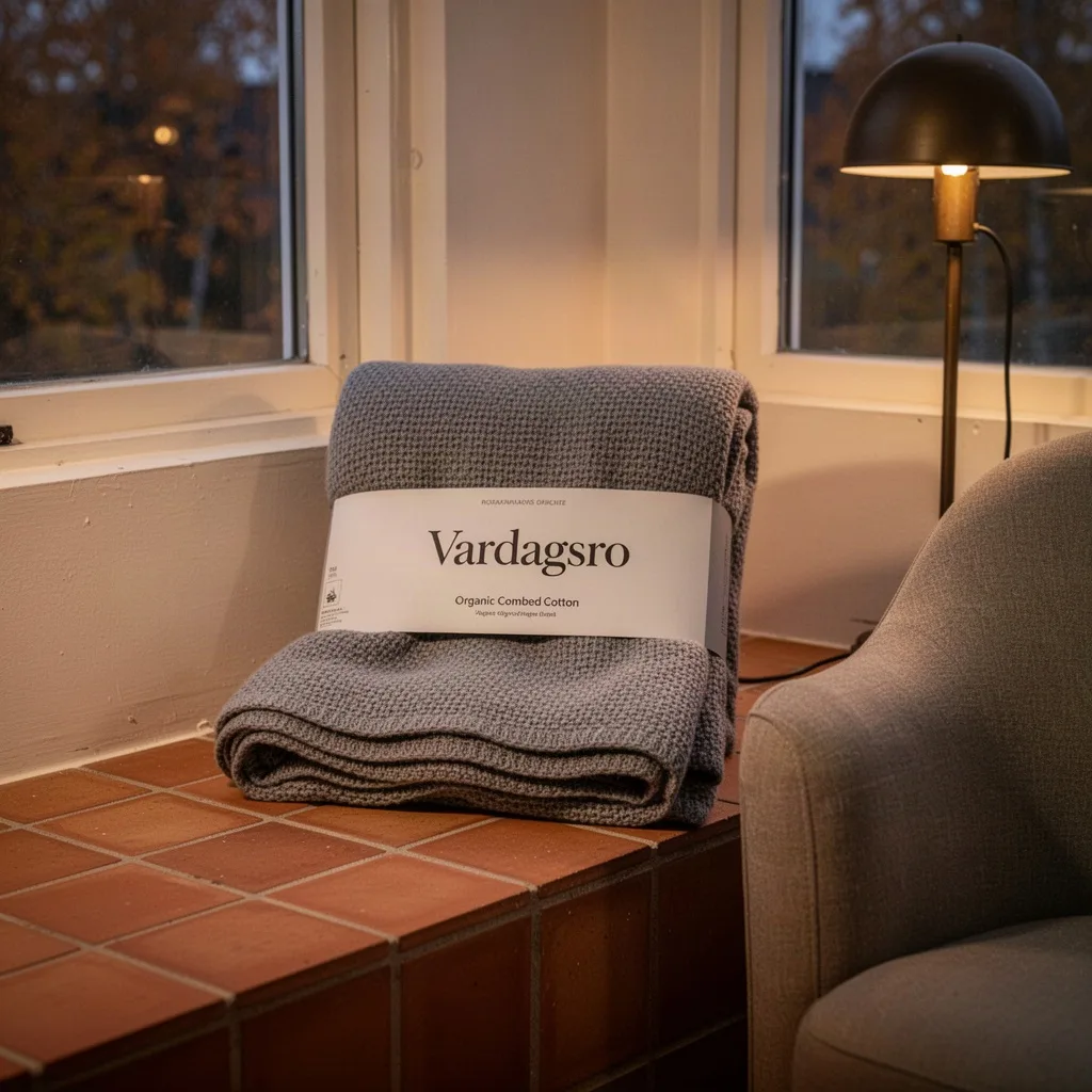Vardagsro Mjuk Pläd i Bomull